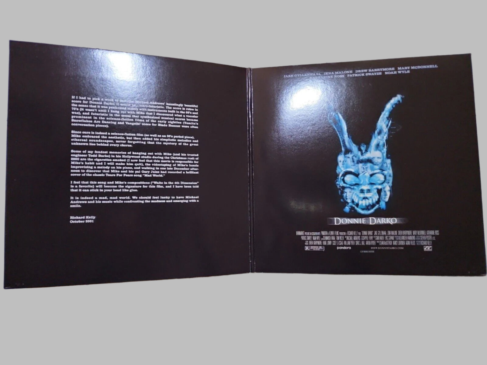 DONNIE DARKO ORIGINAL SOUNDTRACK OST VINYL LP 2012 EVERLOVING 1ST PRESS USED