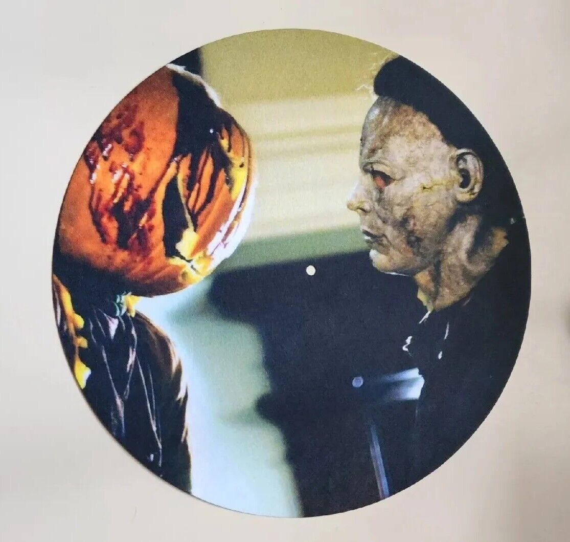 Michael Myers VS Bloody Pumpkin HALLOWEEN 12" Vinyl Felt Slipmat Display PROMO
