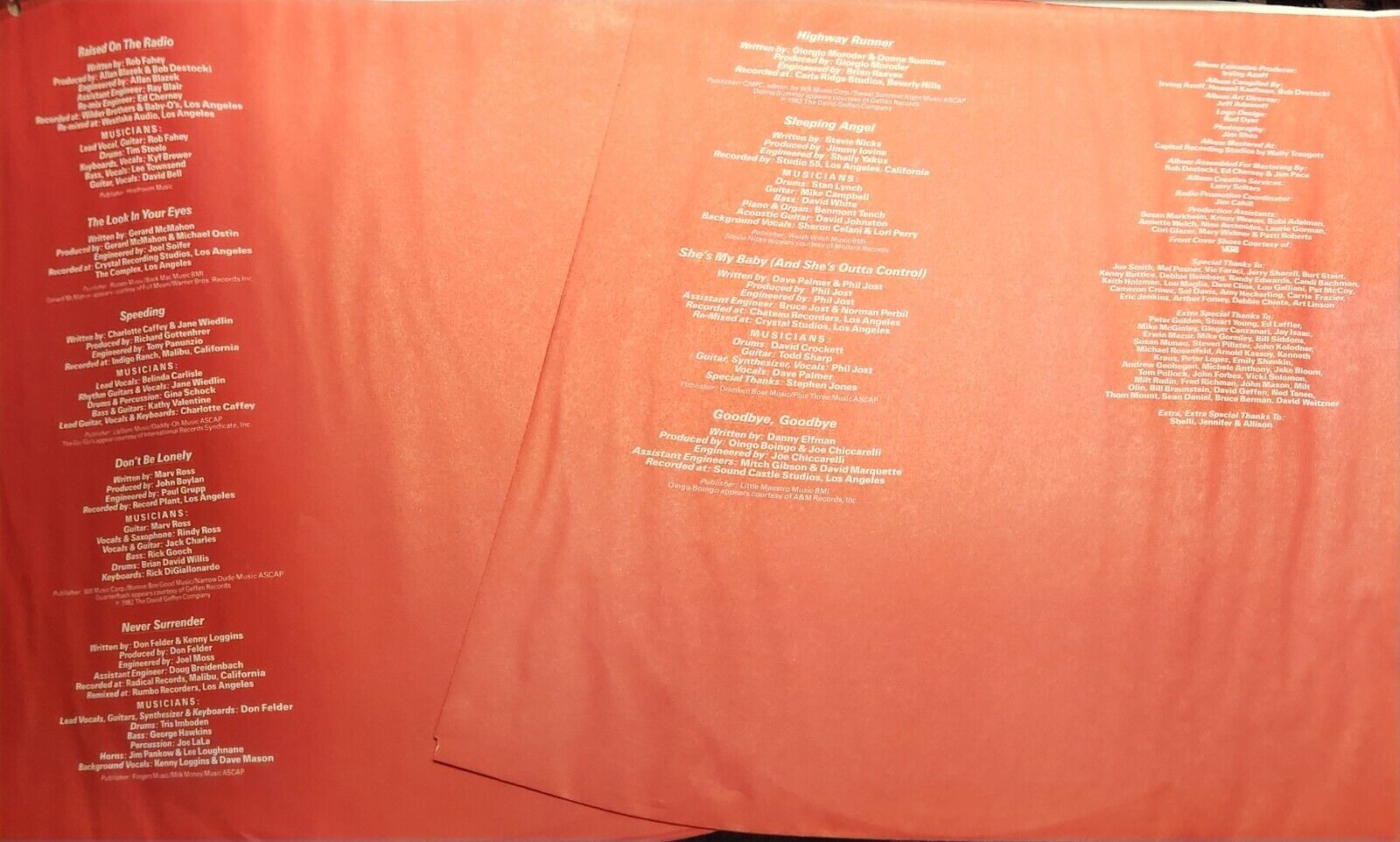 Fast Times at Ridgemont High Soundtrack VINTAGE 1982 OG Vinyl Record VG+ 2x LP