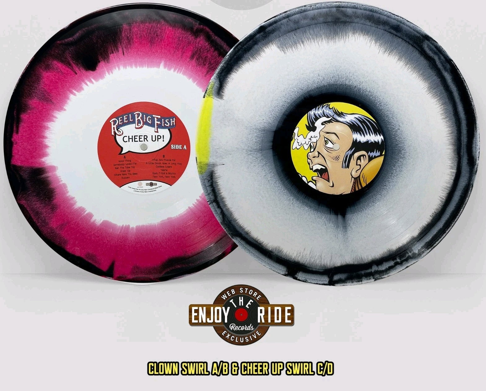 REEL BIG FISH Cheer Up "CLOWN SWIRL" Limited Colored Vinyl LP Punk Rock Ska NEW