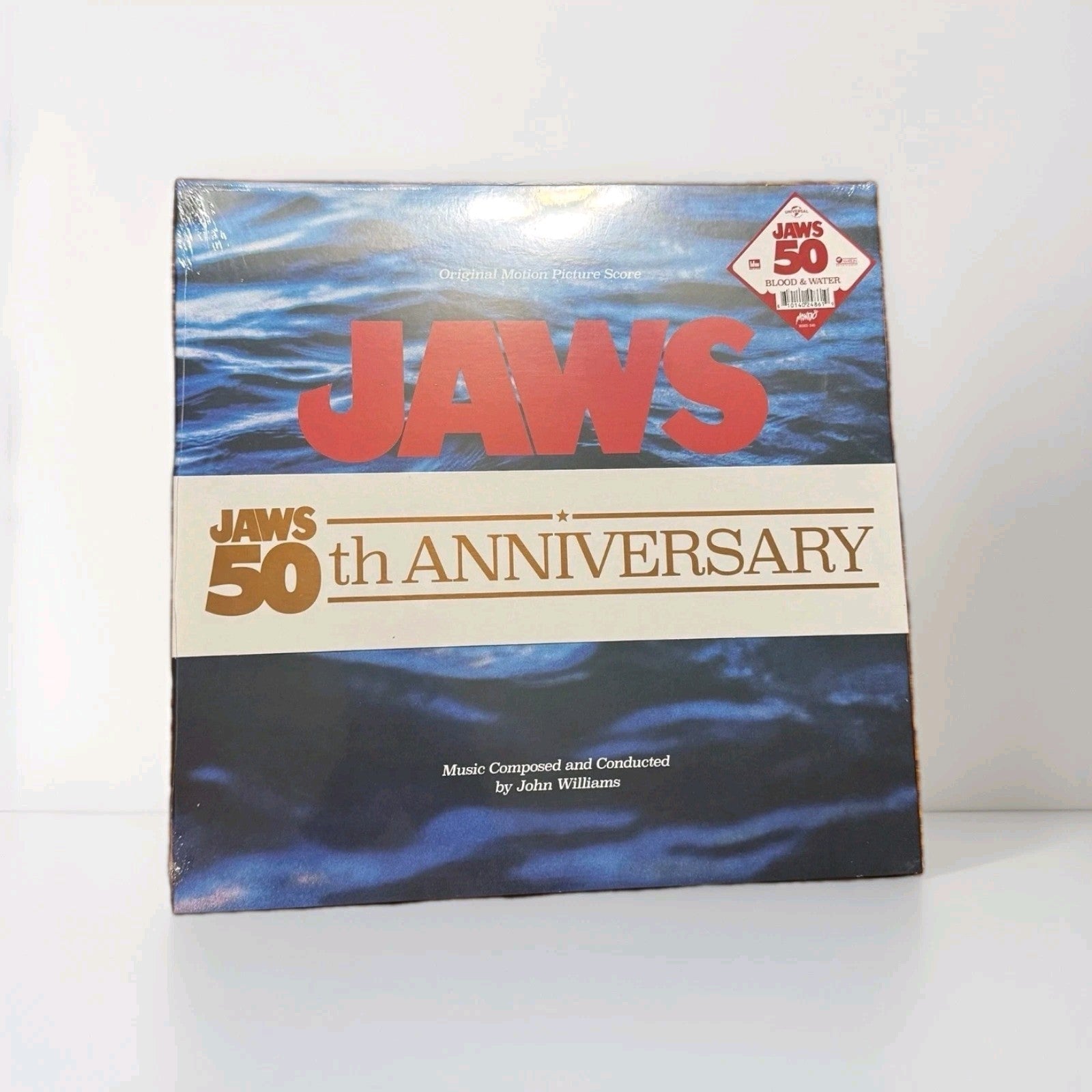 John Williams - JAWS Soundtrack 2LP "BLOOD & WATER" Vinyl BRAND NEW Deluxe 2 LP