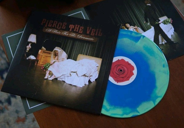 Pierce The Veil A Flair For The Dramatic Colored Vinyl LP Limited Blue Green NEW