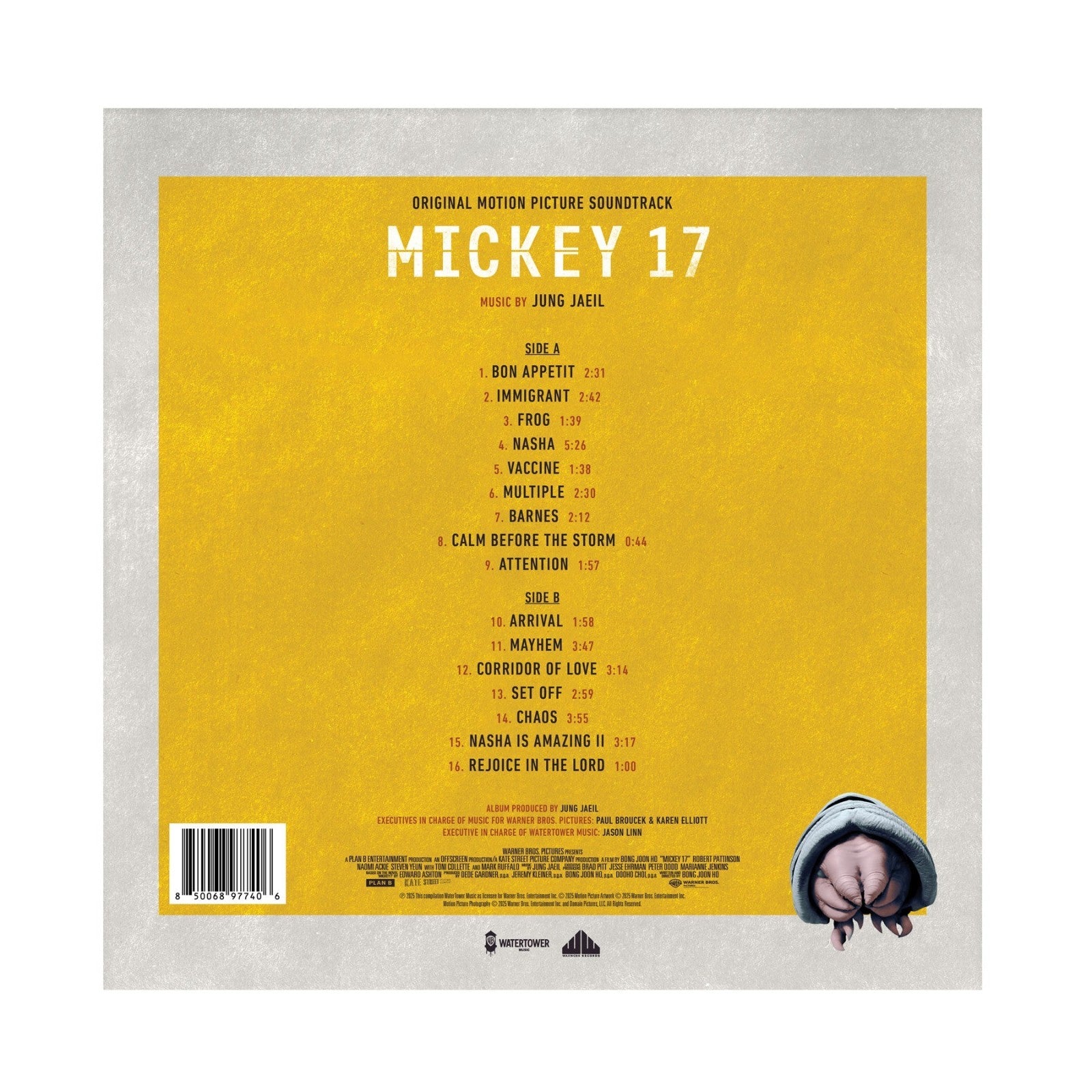 Mickey 17 - Jung Jaeil (COLOR VINYL LP) Bong Joon-ho NEW Movie Soundtrack