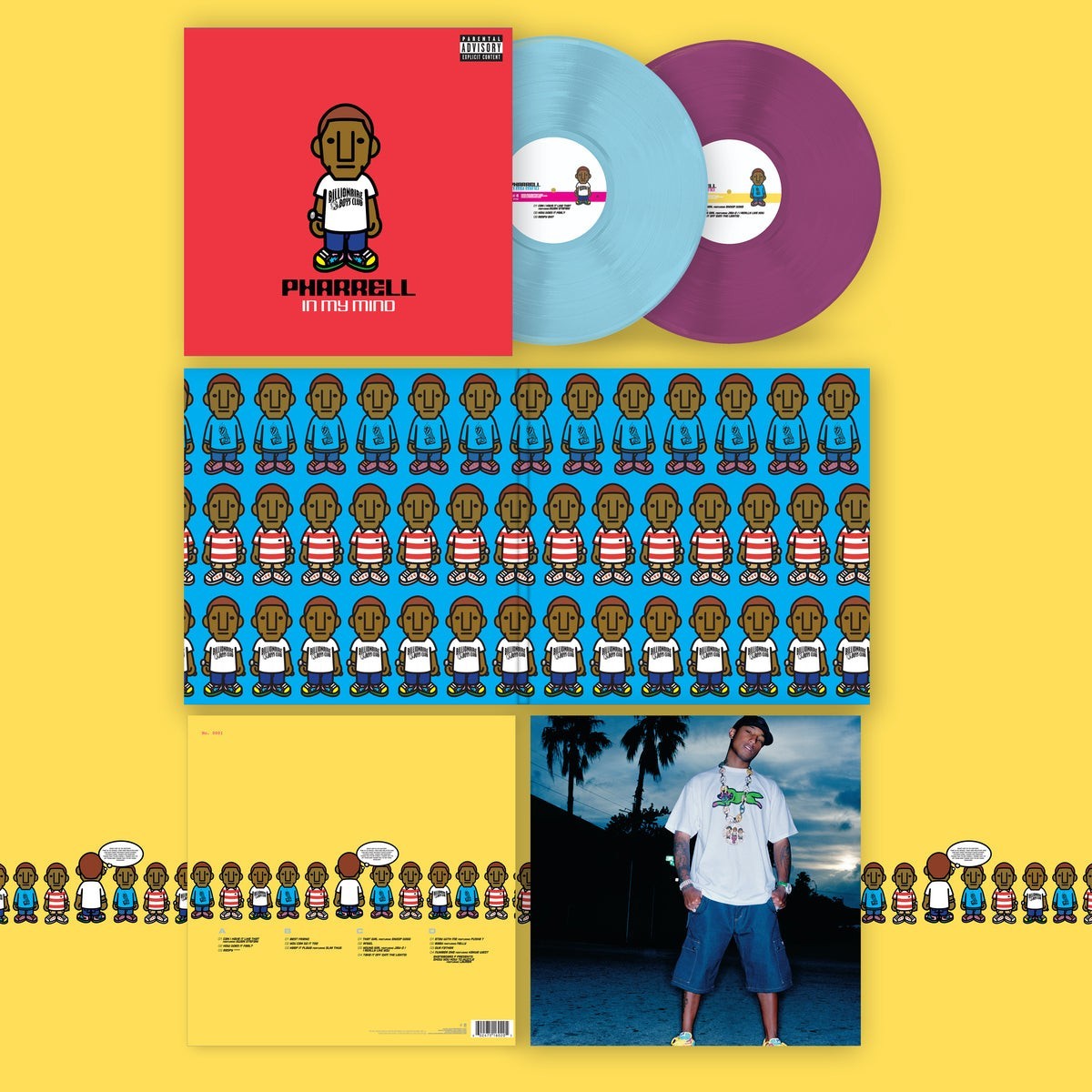 PHARRELL In My Mind IVC Edition 2LP Opaque Baby Blue Opaque Orchid Vinyl NERD