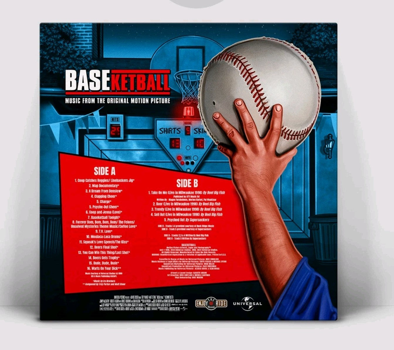 BASEketball Movie Soundtrack Score Vinyl LP Record Trey Parker Matt Stone LTD