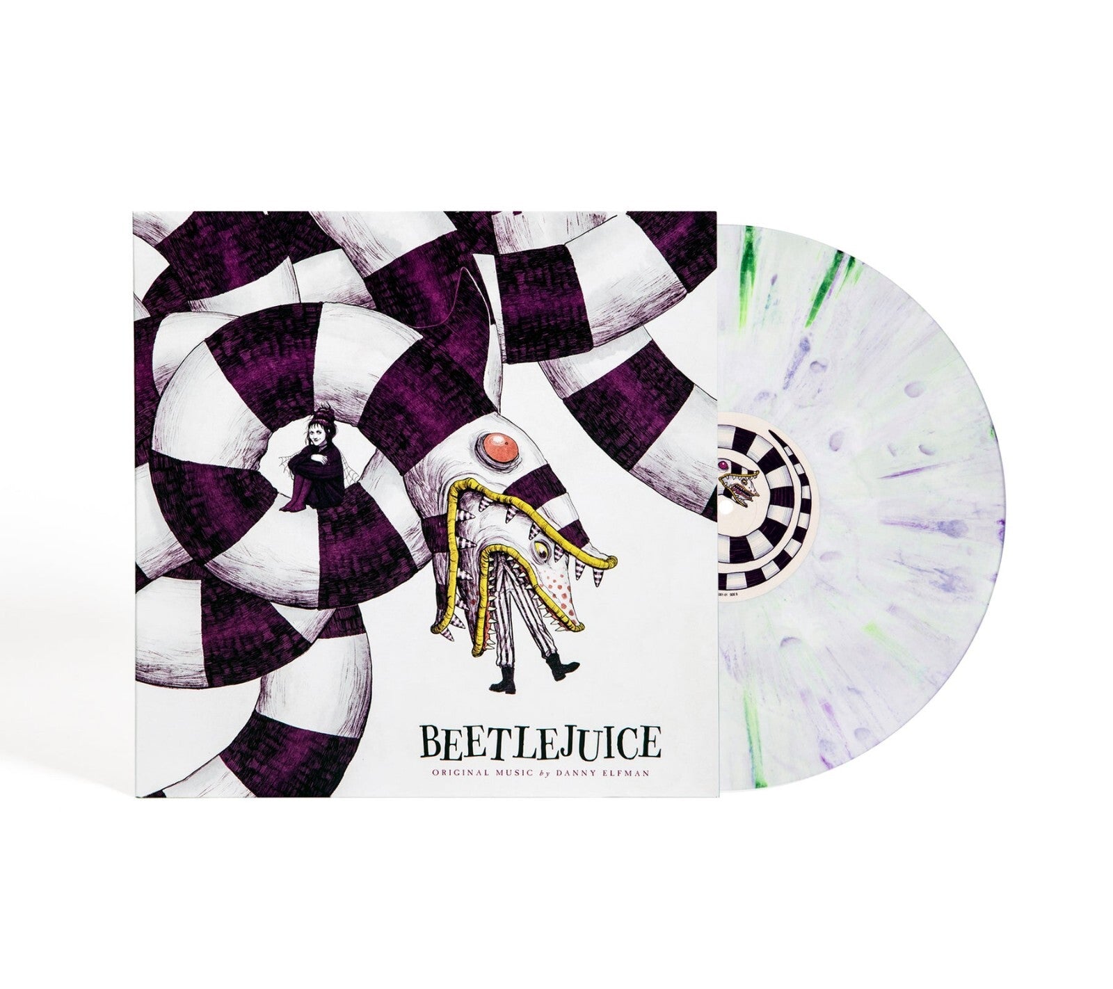 Beetlejuice WaxWork “Beetlejuice Swirl” Colored Limited Vinyl Record LP NEW