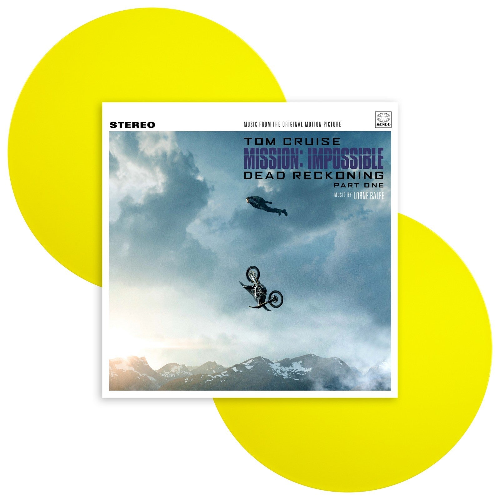 Mission Impossible Dead Reckoning Part One Soundtrack 2 LP Mondo Yellow Vinyl