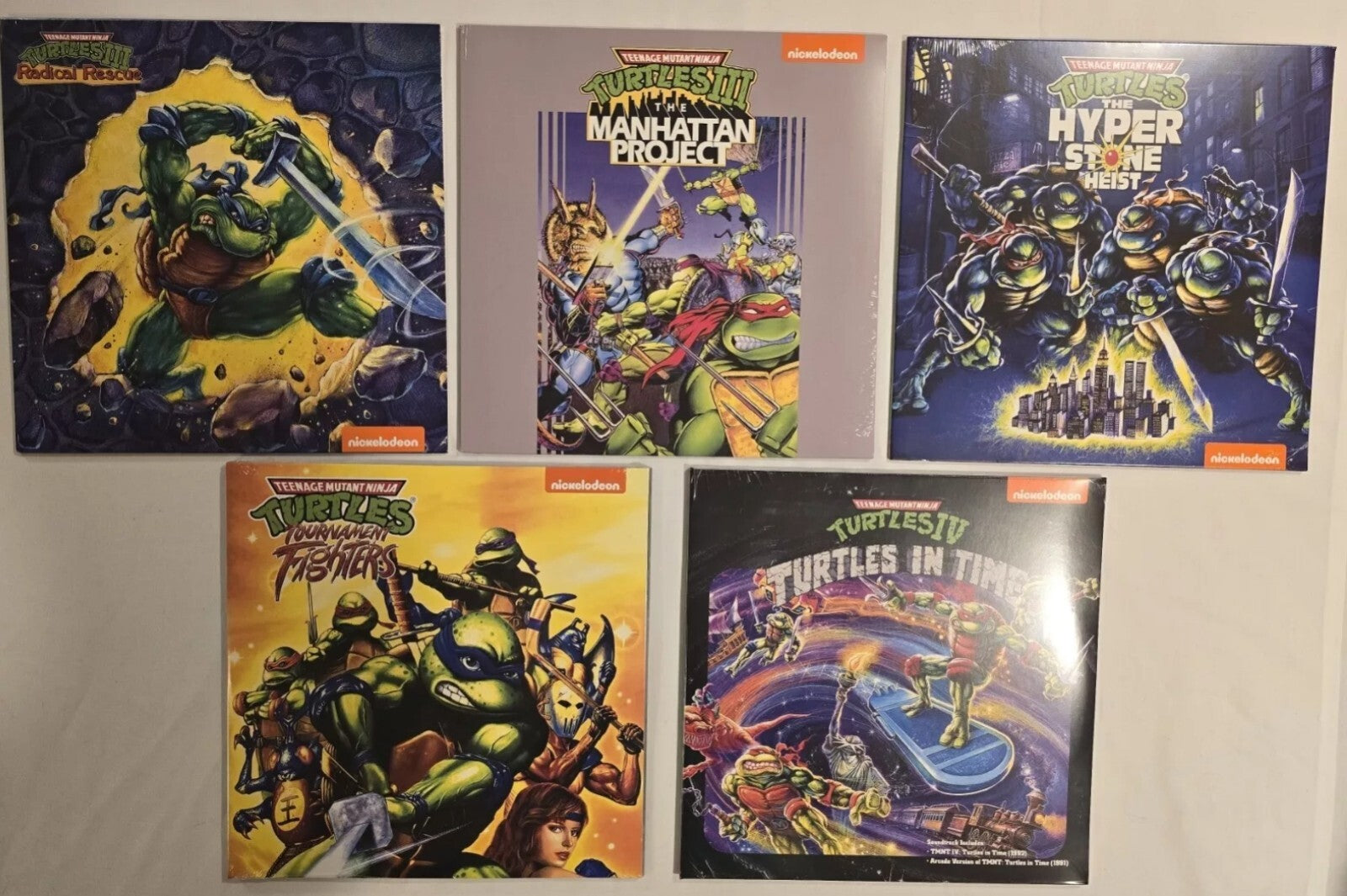 Teenage Mutant Ninja Turtles 9 Vinyl LP LOT Game Soundtrack Limited Arcade Games