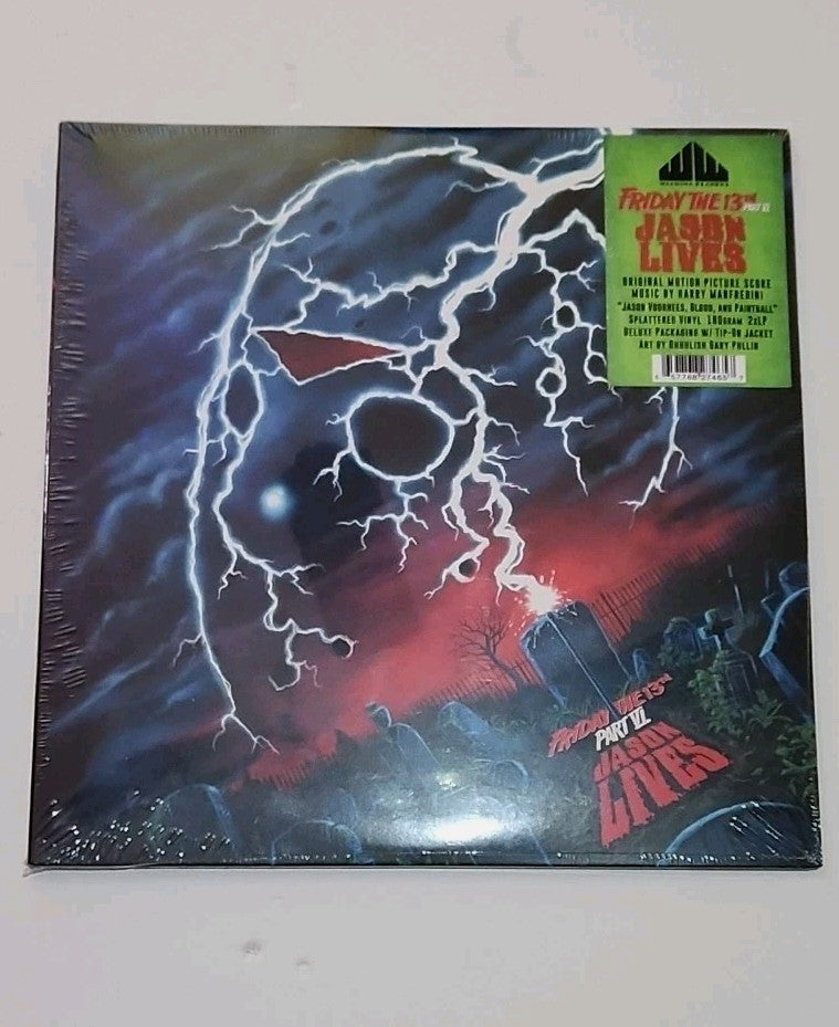 Friday the 13th Part 6 VI: Jason Lives * NM Horror Soundtrack Vinyl LP LTD Color