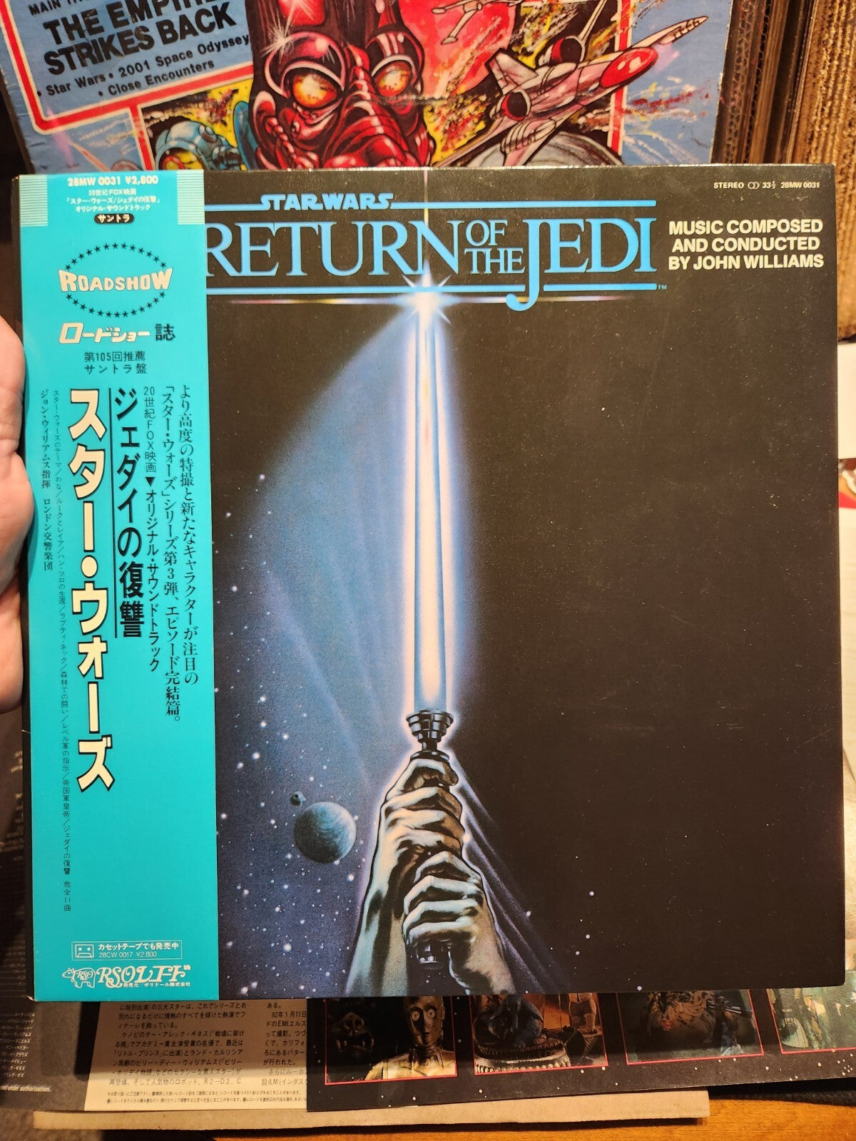 John Williams STARWARS Return Of The Jedi Soundtrack Japanese 28MW 0031 OBI NM