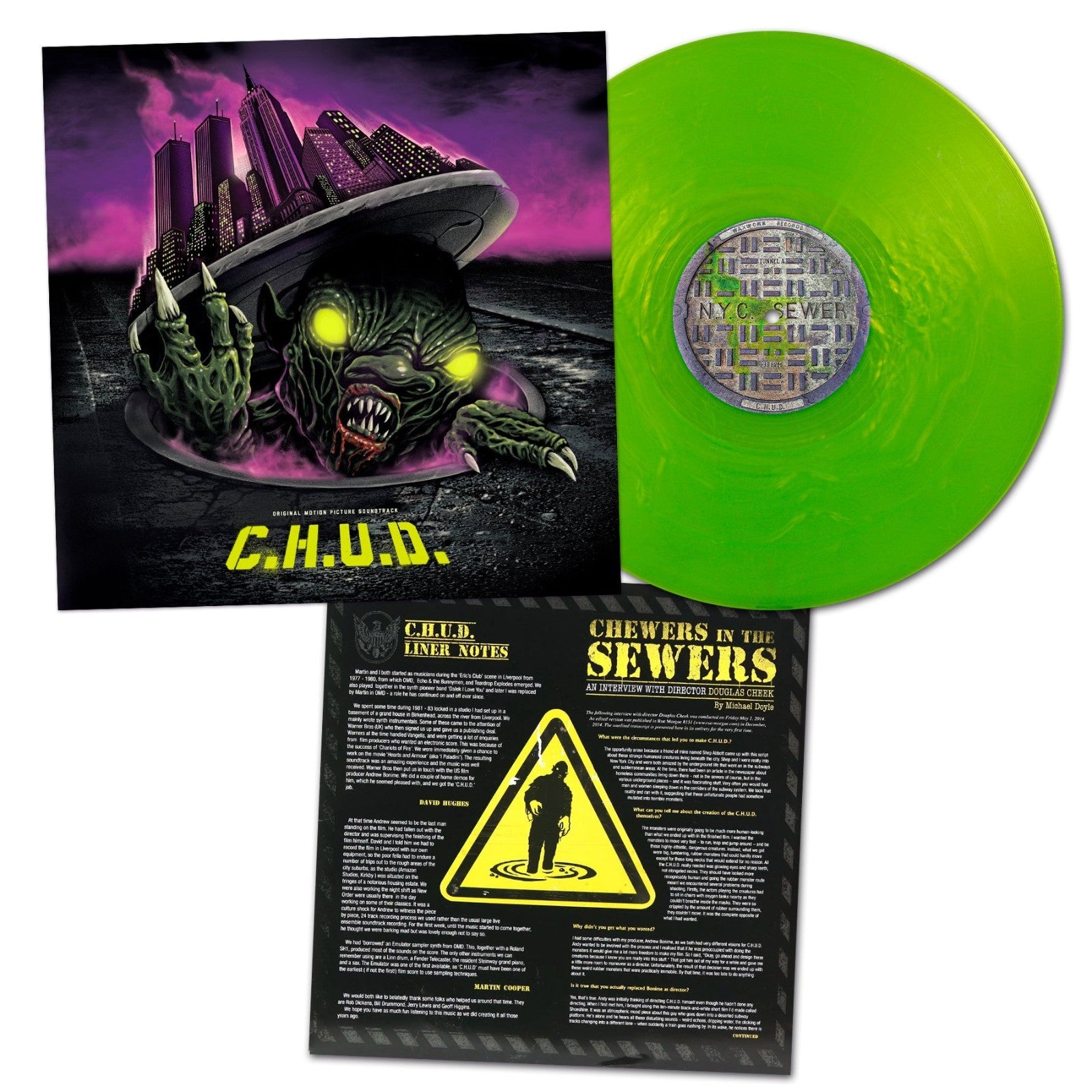 C.H.U.D. Original Soundtrack "Radioactive Sludge" Colored Vinyl LP Record / CHUD