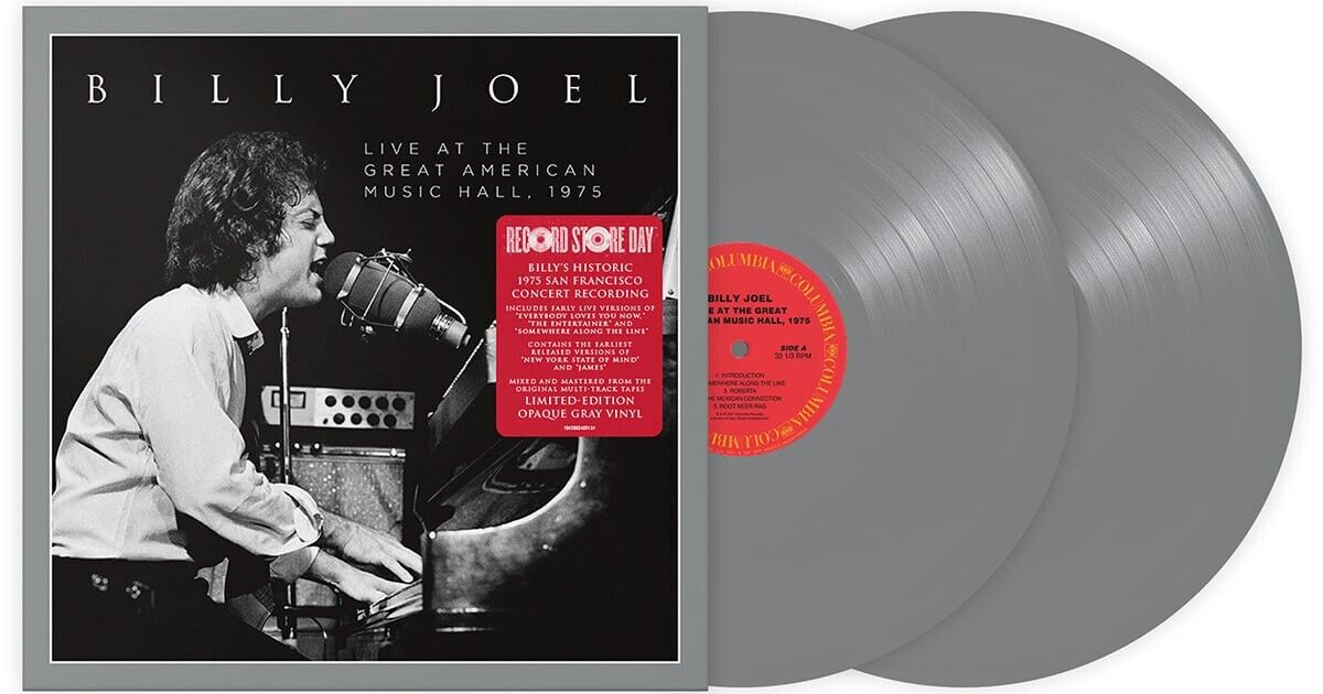 Billy Joel Live At Great American Music Hall 1975 Color 2x Vinyl LP 23 RSD 2023