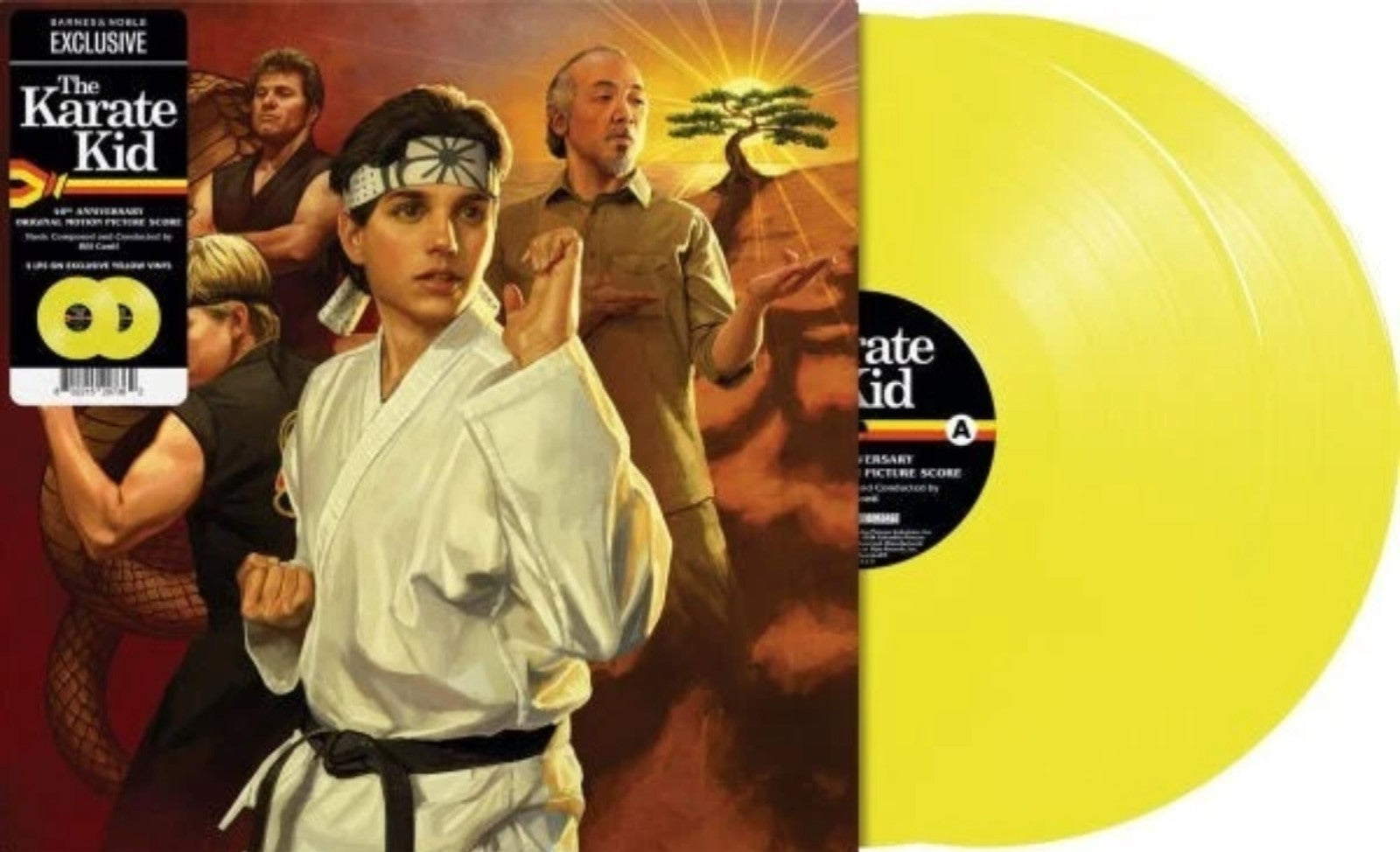 The Karate Kid Original Score Soundtrack Limited 40th Yellow Color Vinyl 2 LP