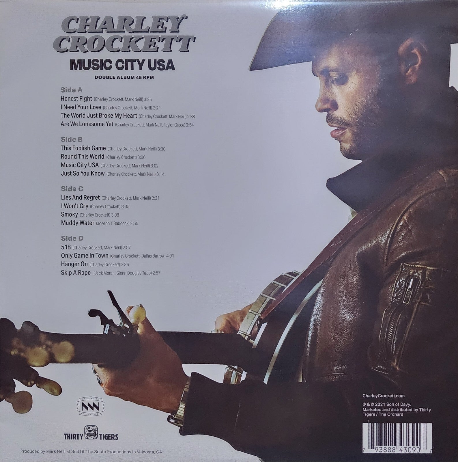 Charley Crockett Music City USA (45 RPM, 180 Gram Vinyl) (2 LP) Country Album
