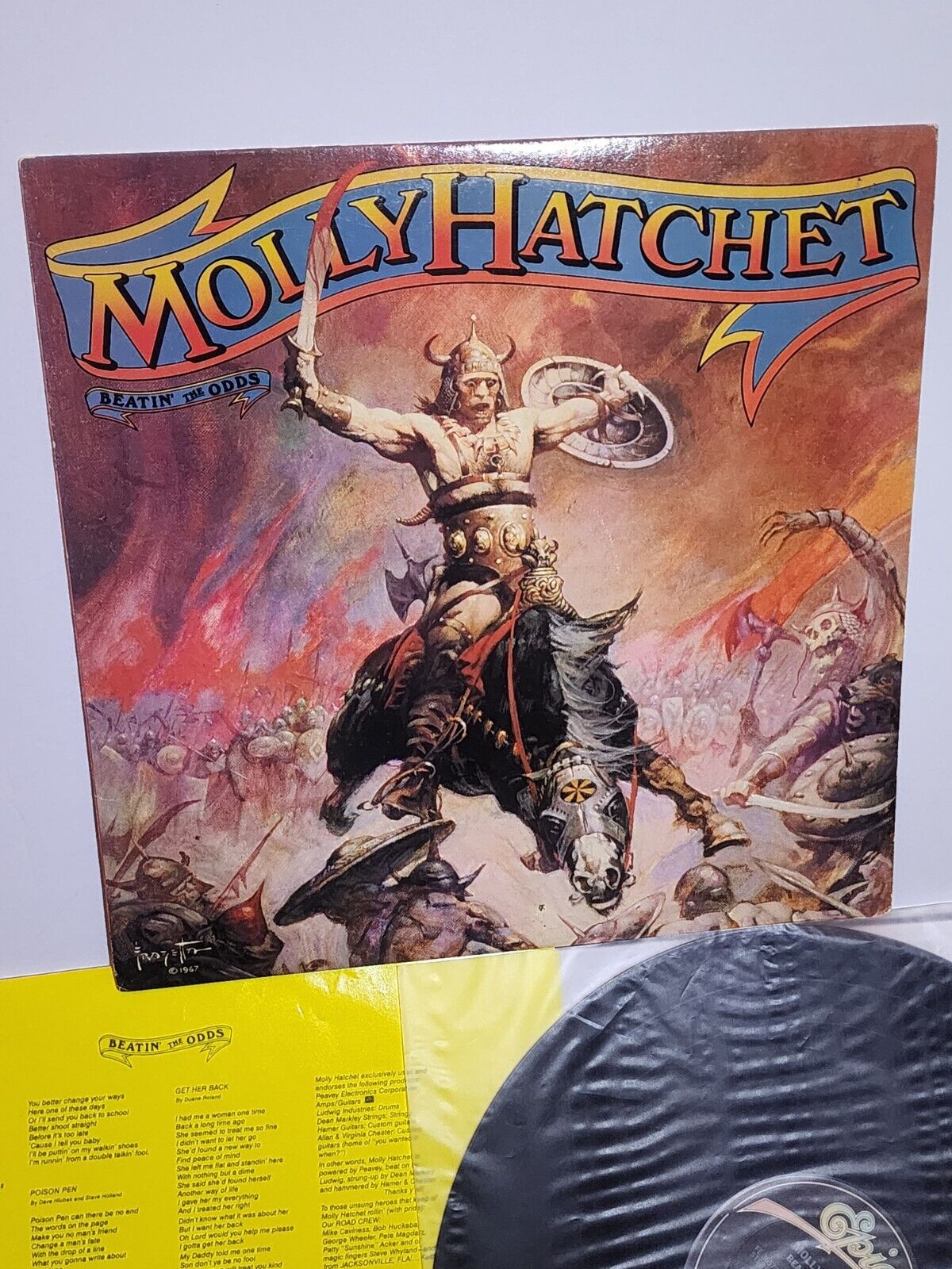 Molly Hatchet Beatin' The Odds - Vinyl LP VG+ Classic 80s Country Rock Album
