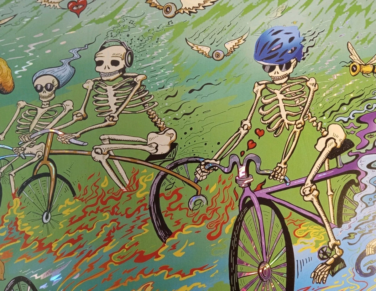 Slightly Stoopid Foil Poster August 24 - Summertime 2023 - Signed by Mike Dubois