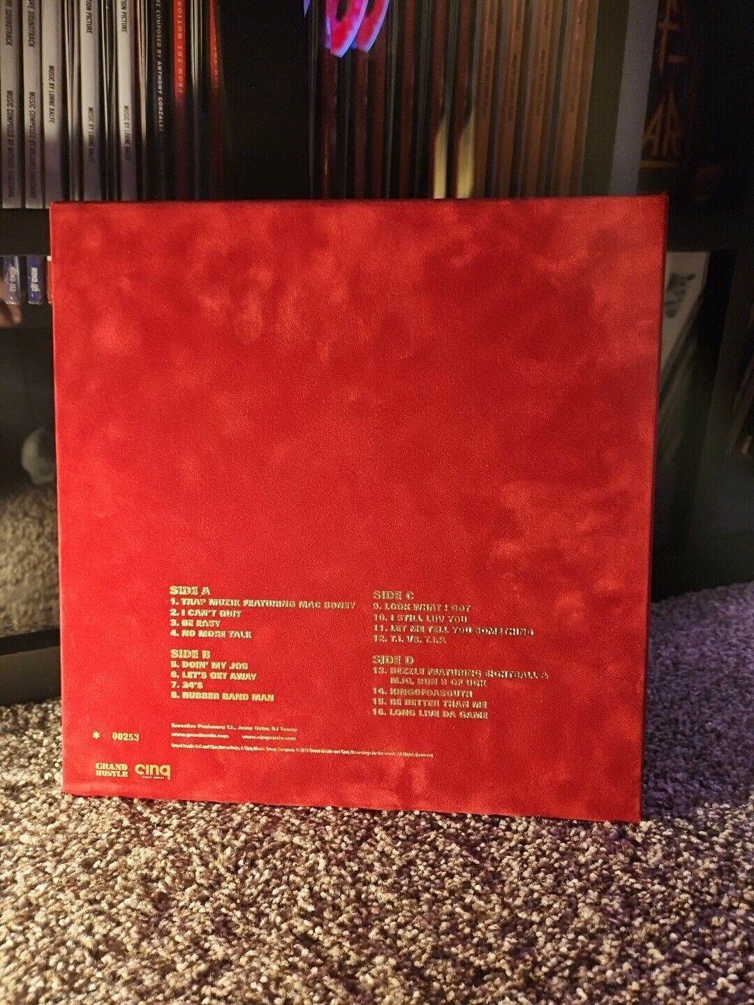 T.I. TRAP MUZIK DELUXE EDITION (2 LP VELVET BOX SET) COLOR VINYL LTD Red Swirl