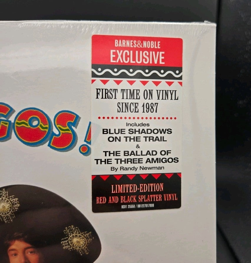 Three Amigos Original Soundtrack Limited Red Black Splatter Color Vinyl LP OST