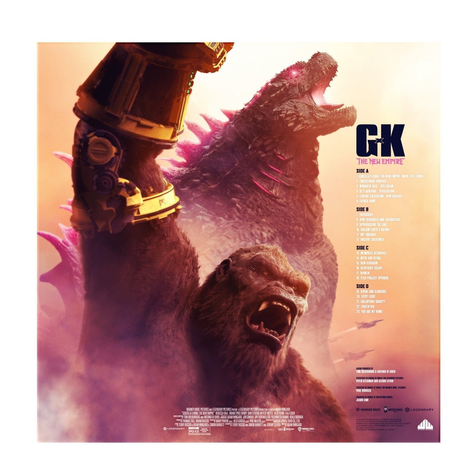 Godzilla X Kong The New Empire Colored Vinyl 2 LP LIMITED SOUNDTRACK