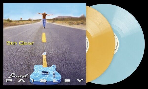 BRAD PAISLEY 5TH GEAR LIMITED YELLOW BLUE VINYL LP TICKS ONLINE LETTER TO ME NEW