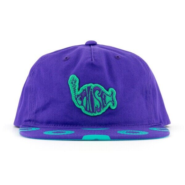 Phish Donut Brim Logo Embroidered Ball Cap Dad Hat Purple + Teal Dry Goods NEW