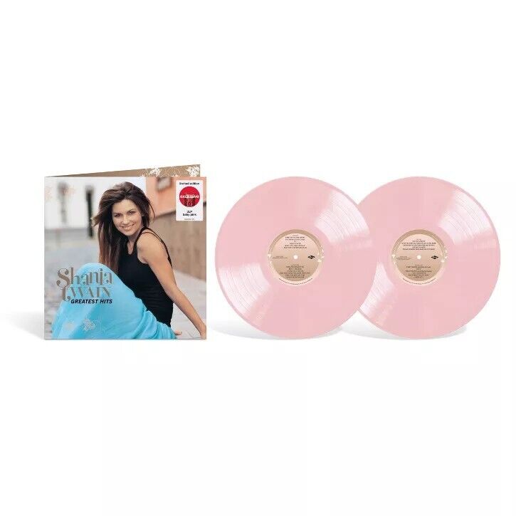 SHANIA TWAIN Greatest Hits Album 2023 Mercury 2x LP BABY PINK COLOR Vinyl NEW