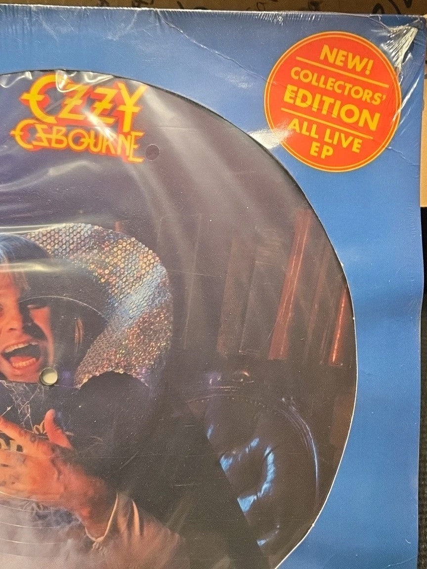 NEW OZZY OSBOURNE LIVE MR.CROWLEY Picture Disc Vinyl Record EP RARE 81 Sabbath