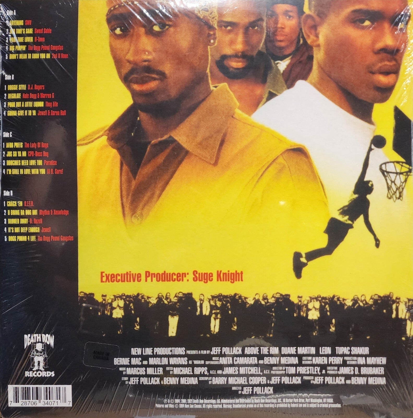 Above The Rim Soundtrack 2 LP RSD Limited Ed Yellow Orange MINT Colored Vinyl