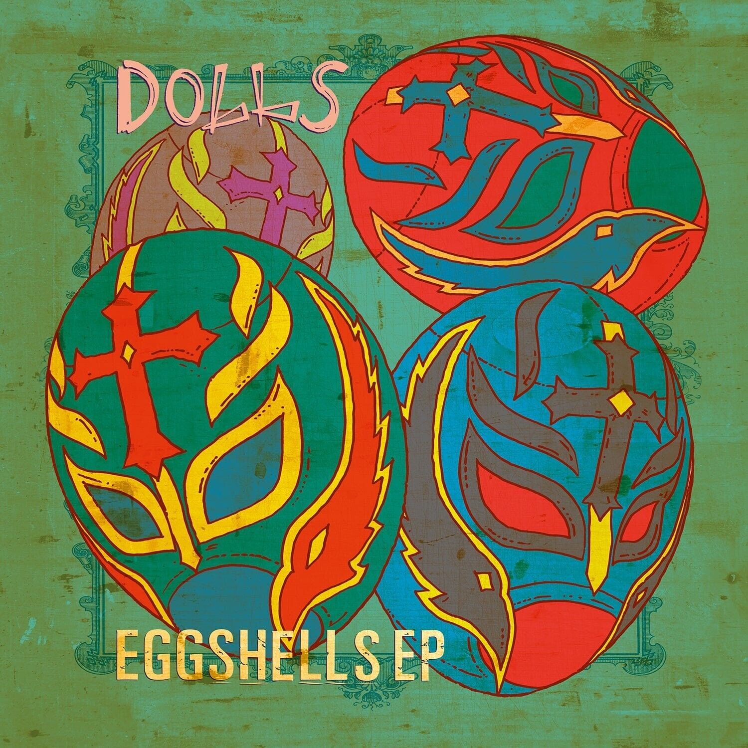 The Dolls - Eggshells [New 12" Vinyl] EP, Green LIMITED 100 Girl Power Punk Rock