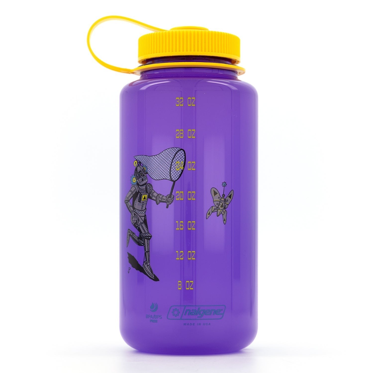 Phish Summer Tour 2025 Purple + Yellow Nalgene Jim Pollock Robot Butterfly 25