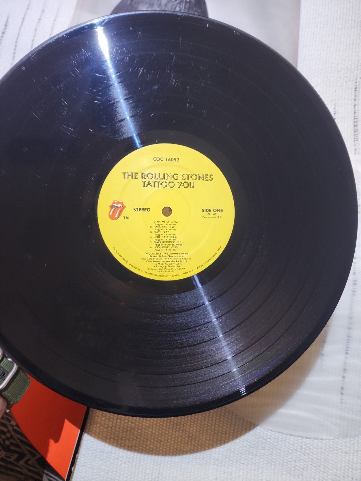 Rolling Stones LP - Tattoo You- COC 16052 Original 1981 1st Press LP No Bar Code