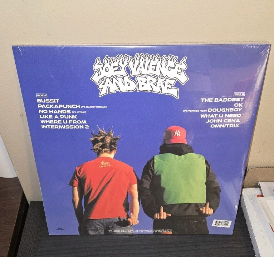 JOEY VALENCE & BRAE - No Hands LP -OG 2024 SEALED US - GREEN + BLACK [ALIEN] LTD