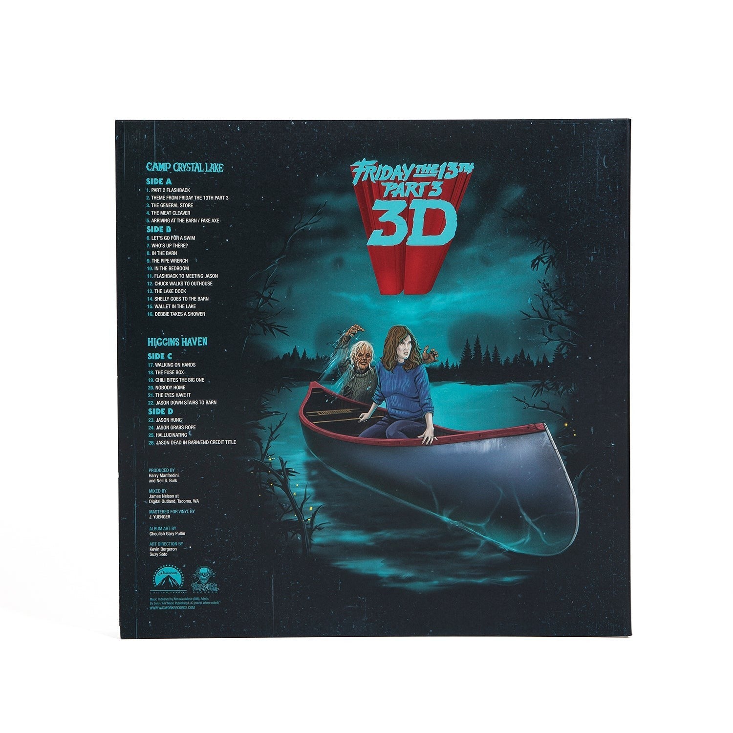 Friday The 13th III 3D Horror Soundtrack OST Score Colored Vinyl Waxwork Records