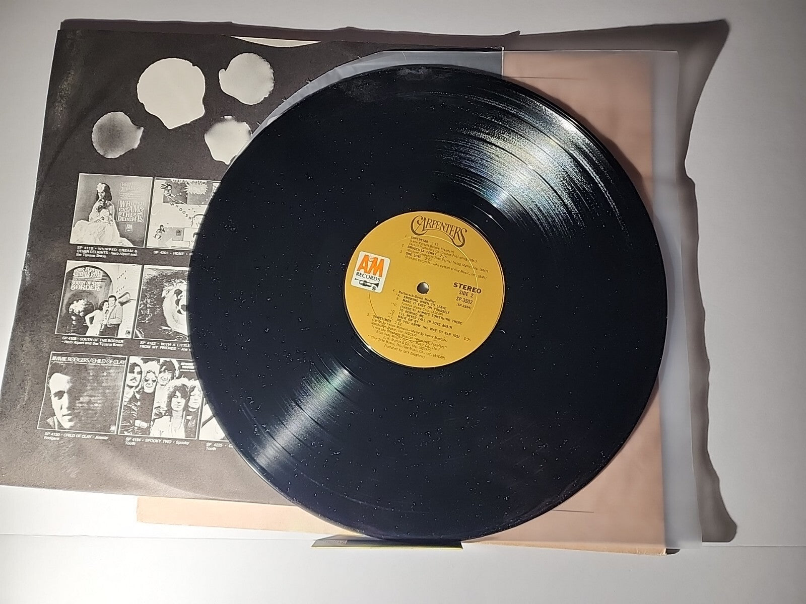 Carpenters A&M SP 3502 VG VINYL RECORD LP Soft Rock Pop 1970s Original Vintage