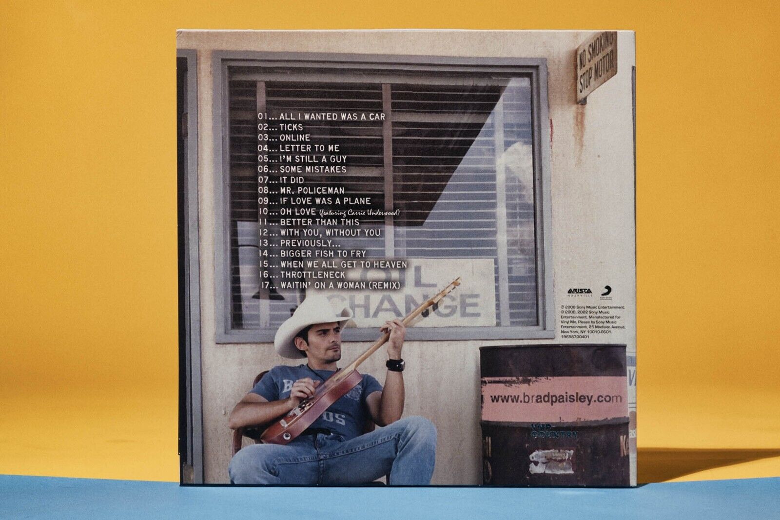 BRAD PAISLEY 5TH GEAR LIMITED YELLOW BLUE VINYL LP TICKS ONLINE LETTER TO ME NEW