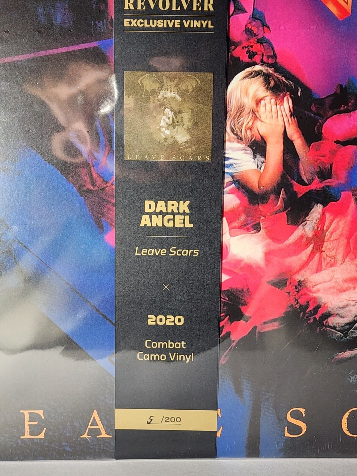 Dark Angel - Leave Scars LP #5/200 Combat CAMO PICTURE DISC Thrash Metal Album