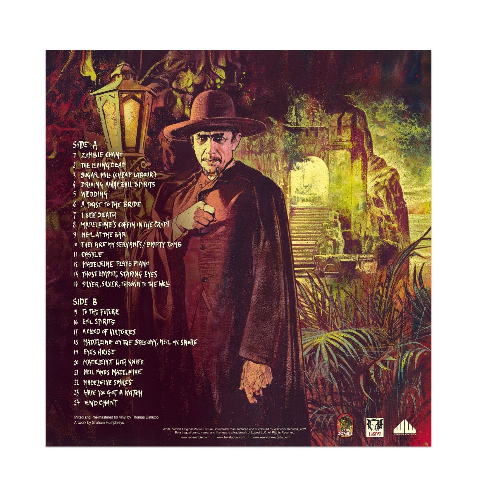 Rob Zombie’s White Zombie Soundtrack OST 1ST PRESS HandPoured Color Vinyl LP NEW