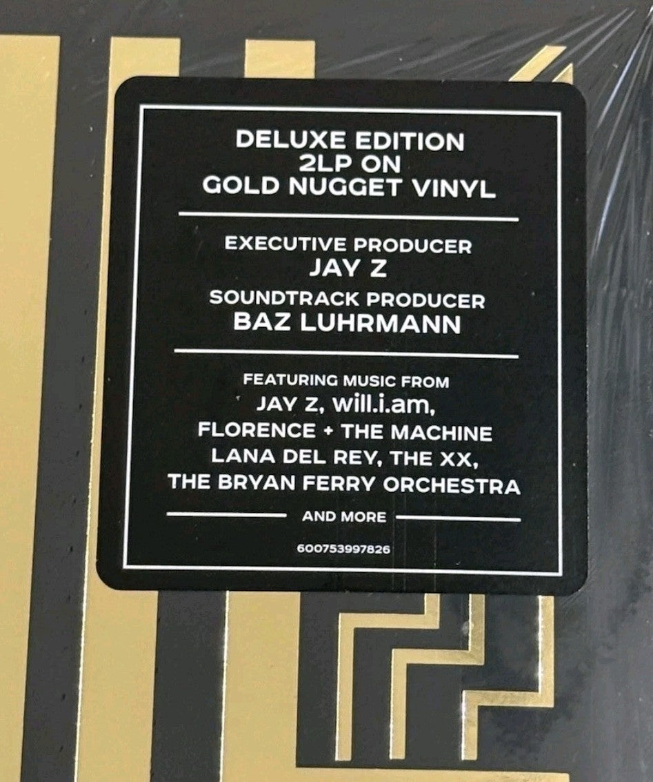 The Great Gatsby Soundtrack - DELUXE EDITION Gold Nugget 2 LP Vinyl NEW/SEALED