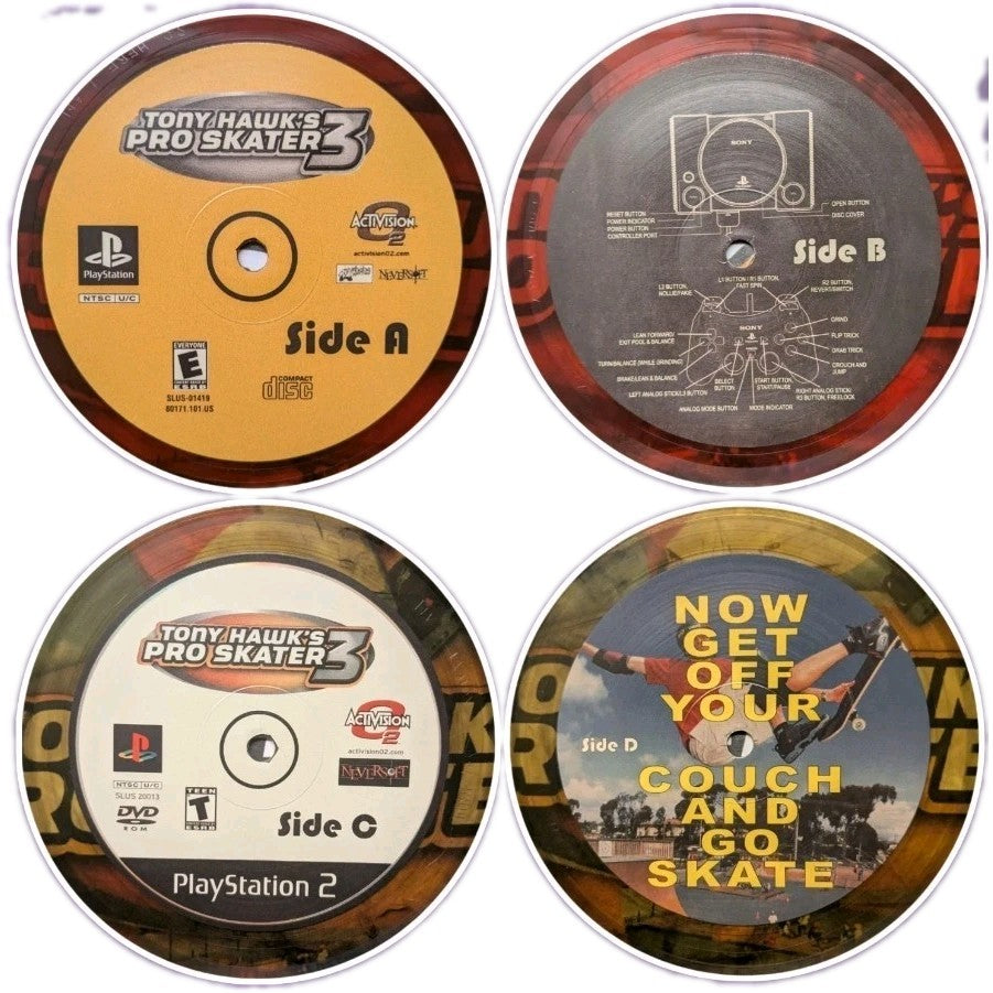 Tony Hawk Pro Skater 3 Color Vinyl Video Game Soundtrack New 2 LP RARE Stickers