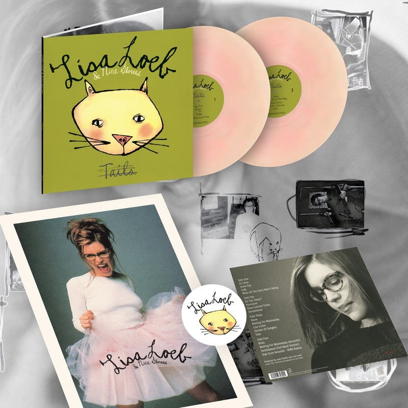 Lisa Loeb & Nine Stories - Tails IVC Vinyl #/3000 PRESALE 3/15 Pink Peach Marble