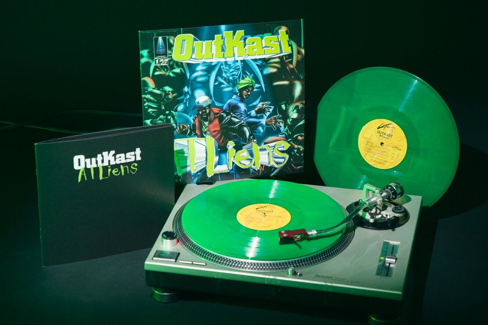 OutKast– ATLiens Exclusive VMP HIP HOP Green Colored Vinyl 2 LP VINYL MEPLEASE