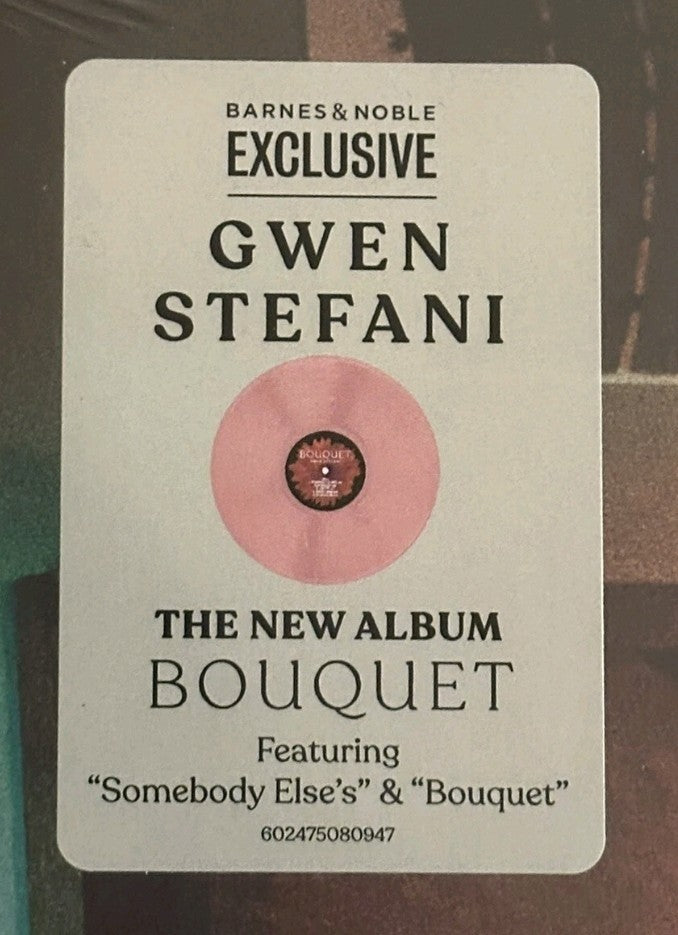 GWEN STEFANI BOUQUET PEONY PINK VINYL LP - NEW LIMITED COLOR - "SOMEBODY ELSE'S"