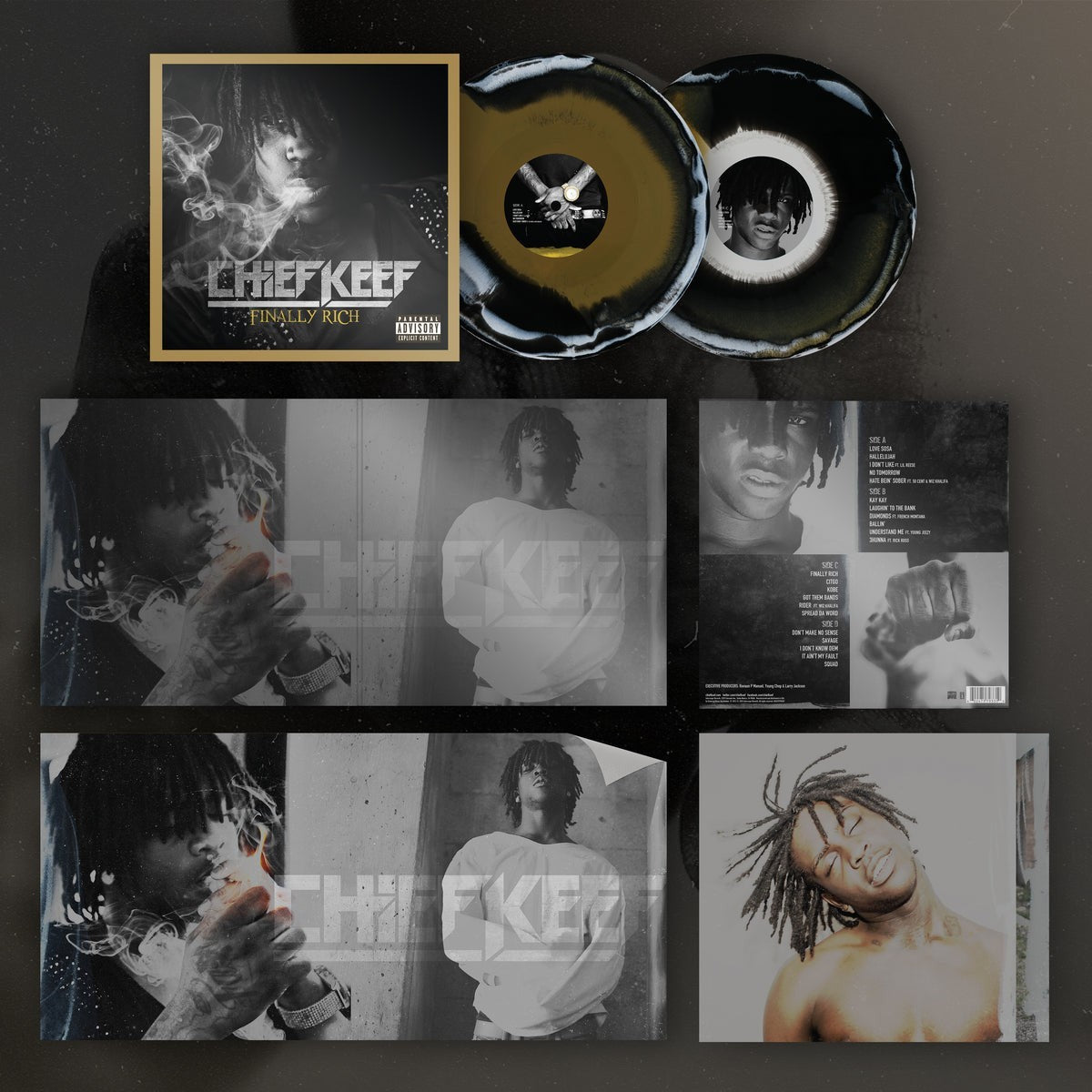 Chief Keef Finally Rich Vinyl 2xLP | Deluxe IVC Edition /3000