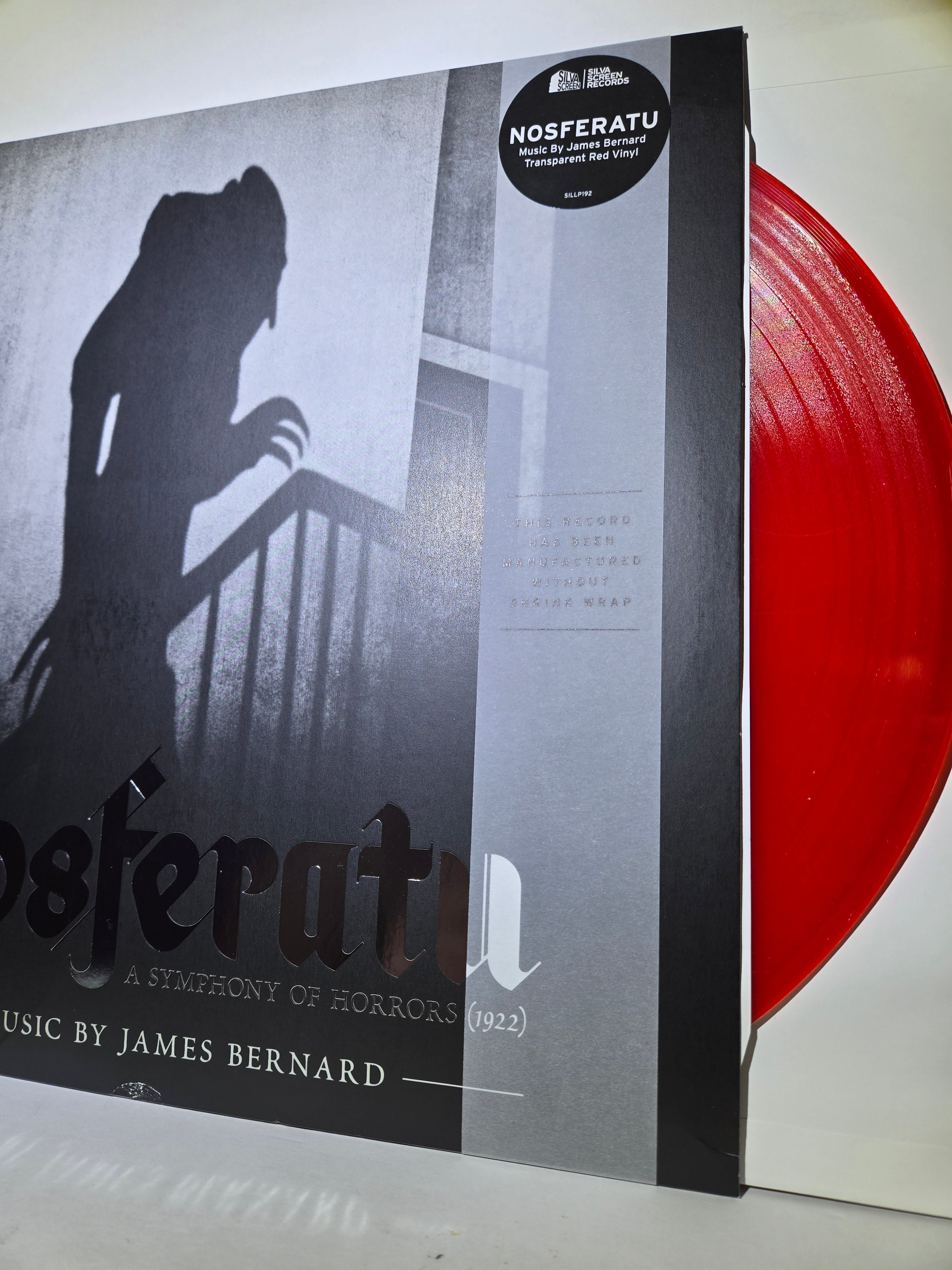 Nosferatu (1922 Soundtrack) [Vinyl LP] Gatefold LP Jacket, Red VG James Bernard Score