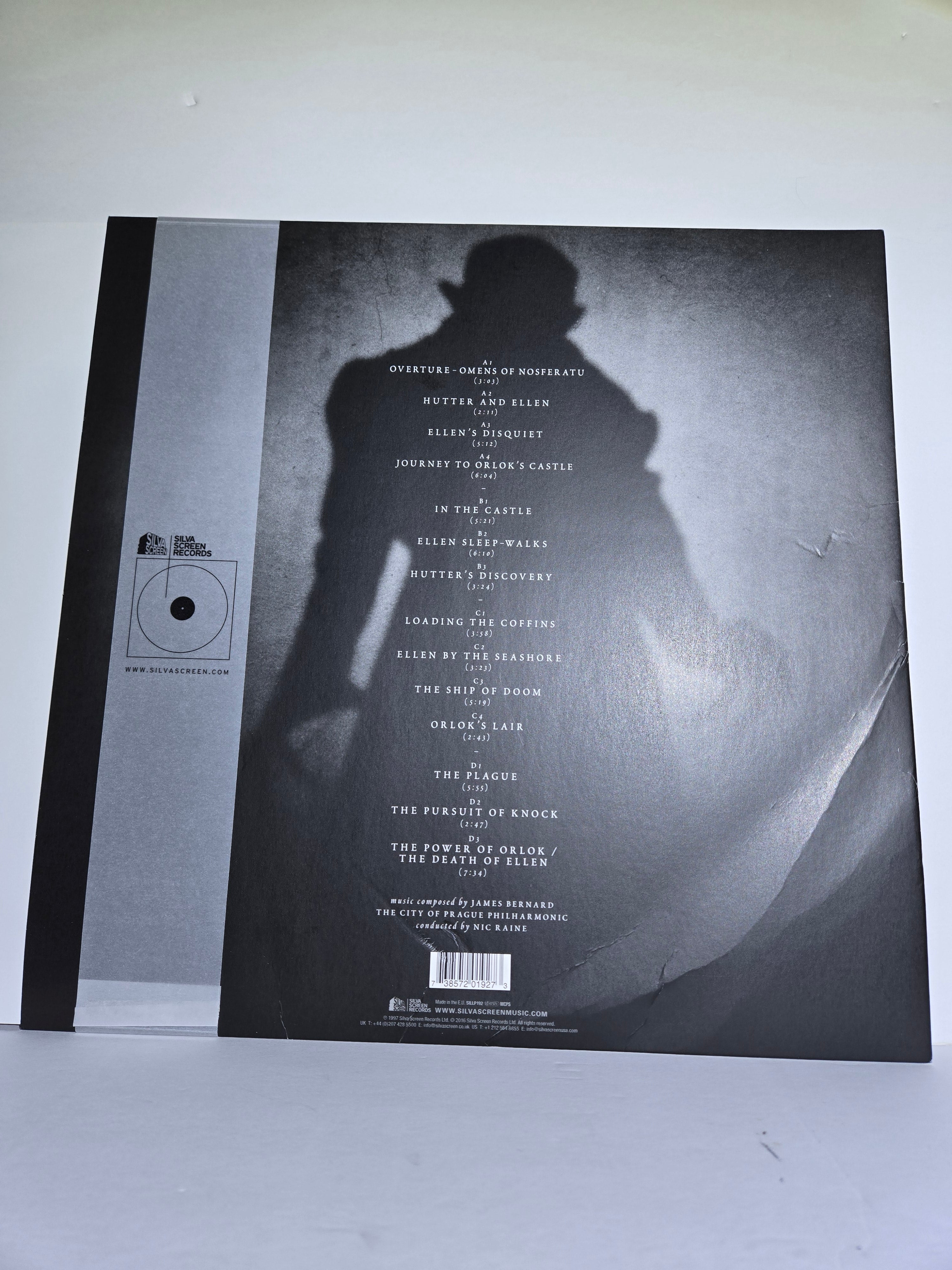 Nosferatu (1922 Soundtrack) [Vinyl LP] Gatefold LP Jacket, Red VG James Bernard Score