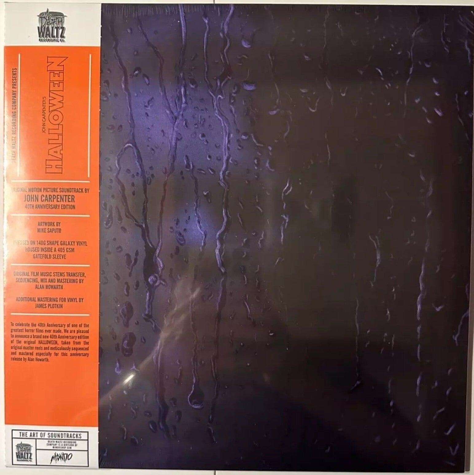 Halloween 40th Anniversary Edition Vinyl LP Mondo John Carpenter OST Shape Blue