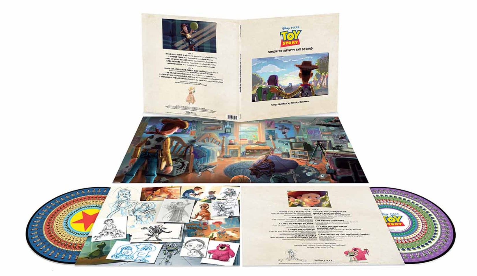 TOY STORY SONGS TO INFINITY & BEYOND ZOETROPE PICTURE DISC Vinyl LP RANDY NEWMAN
