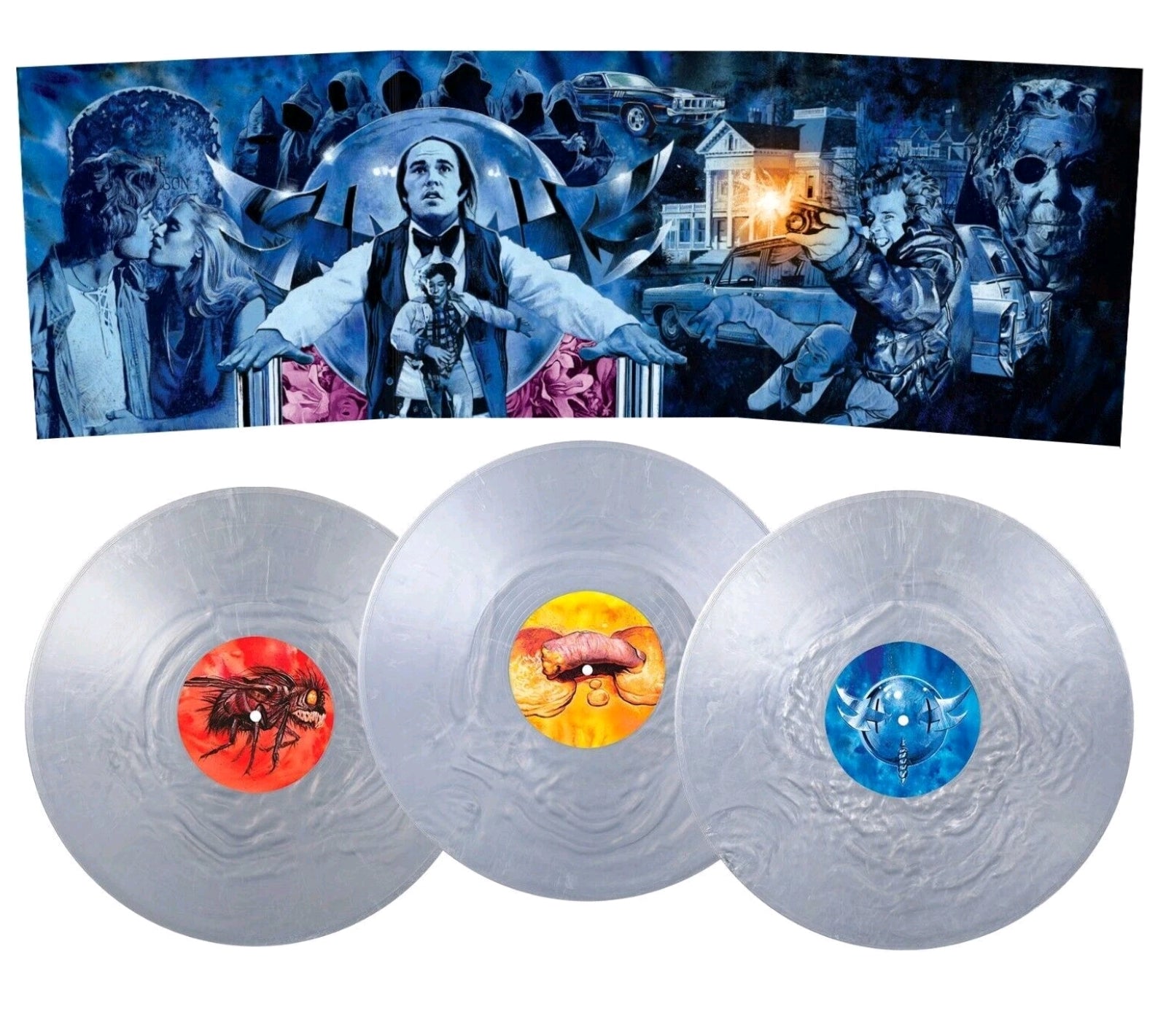 Phantasm Soundtrack SILVER VINYL Record 3x LP Mondo Horror Score Myrow Seagrave