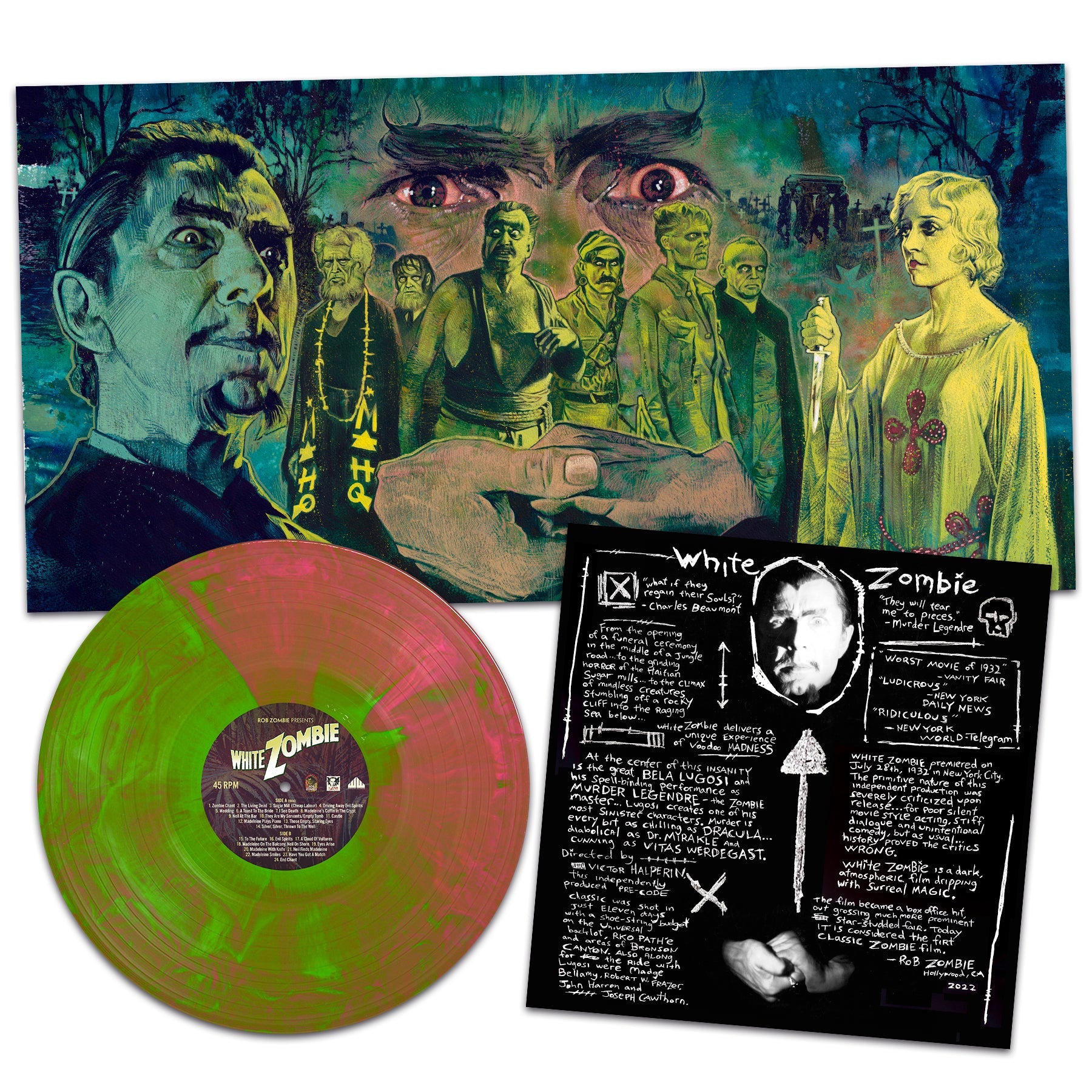 Rob Zombie’s White Zombie Soundtrack OST 1ST PRESS HandPoured Color Vinyl LP NEW