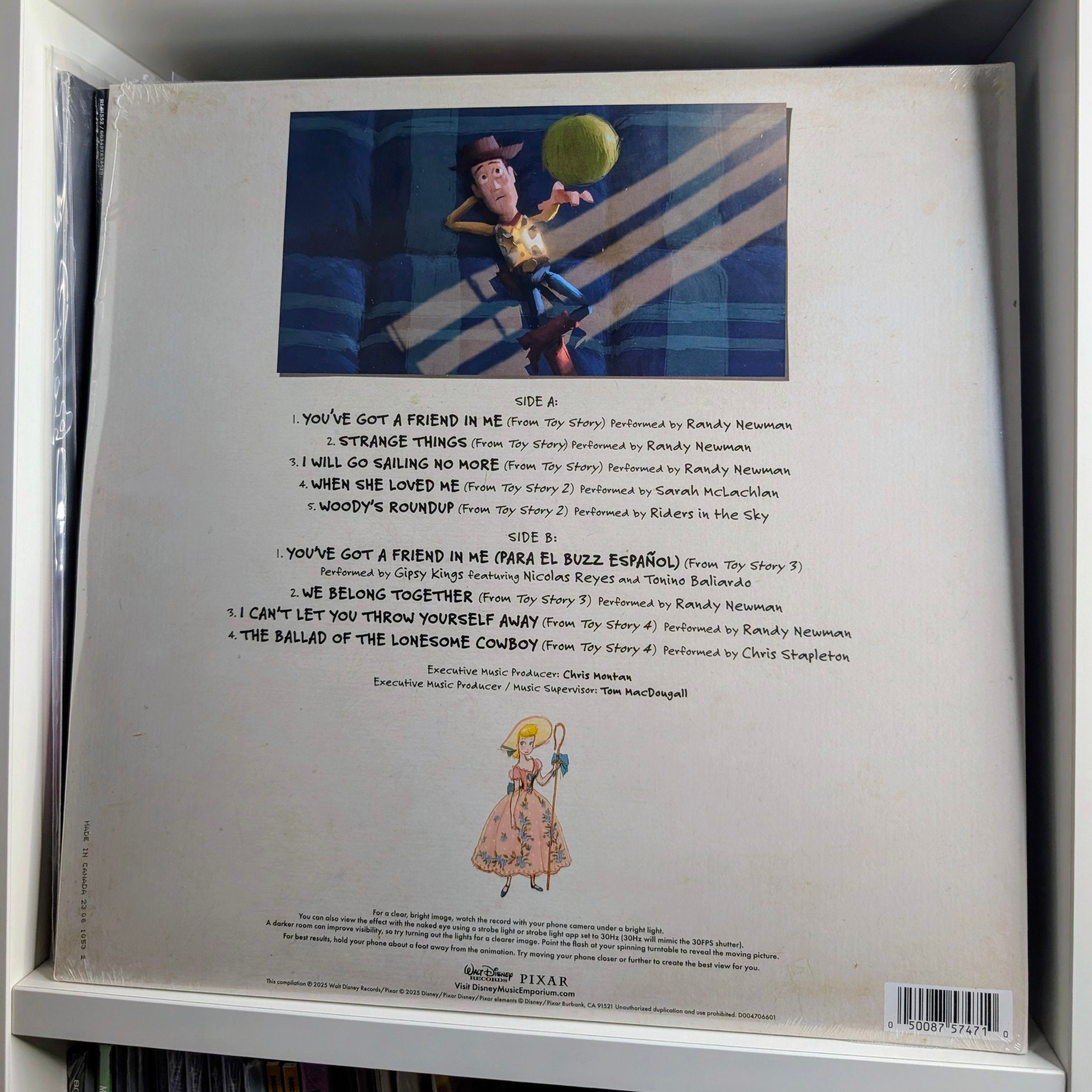 TOY STORY SONGS TO INFINITY & BEYOND ZOETROPE PICTURE DISC Vinyl LP RANDY NEWMAN